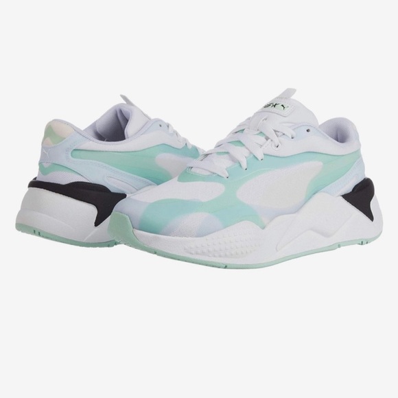 Puma RSX-3 Sneakers Mist Green Size 6.5 Chunky Running Workout Casual Sporty - Picture 1 of 13